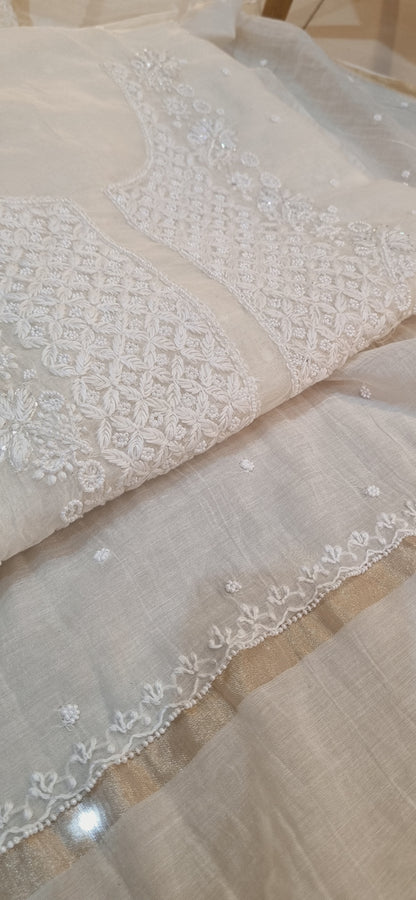 Mul chanderi suit