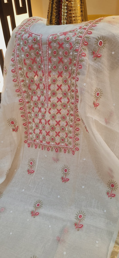 Mul chanderi suit