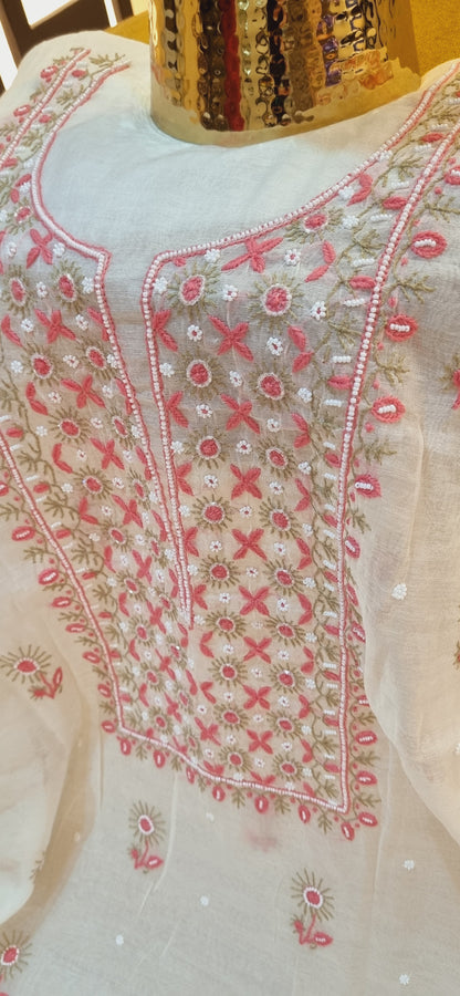 Mul chanderi suit