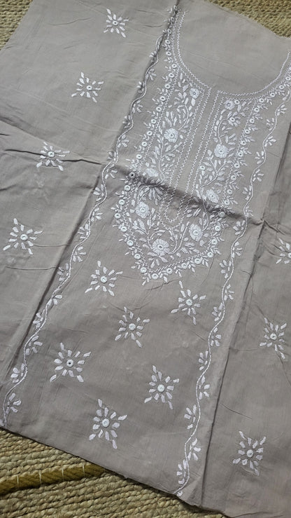 Hand embroidered: lawn shirt