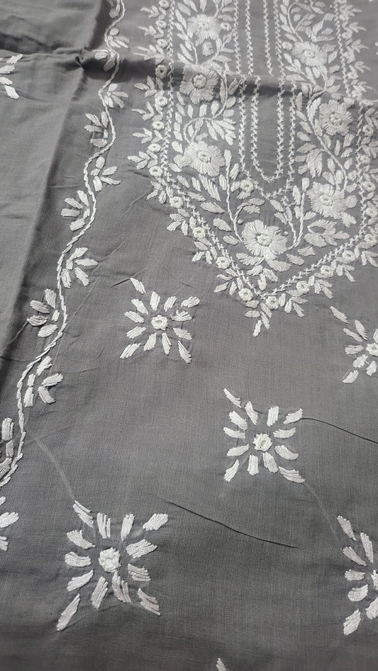 Hand embroidered: lawn shirt