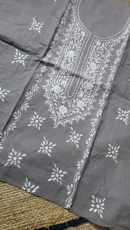 Hand embroidered: lawn shirt