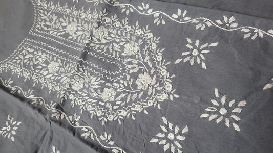 Hand embroidered: lawn shirt