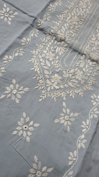 Hand embroidered: lawn shirt