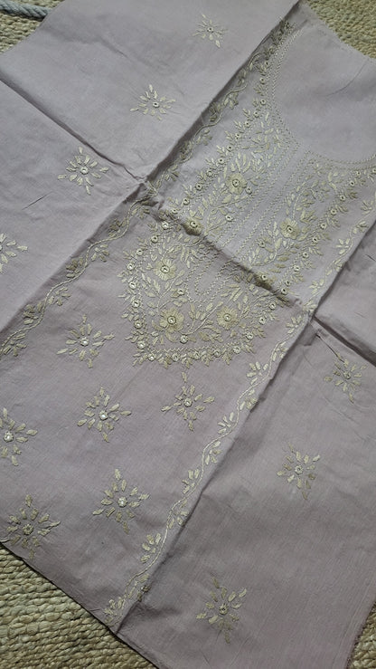 Hand embroidered: lawn shirt