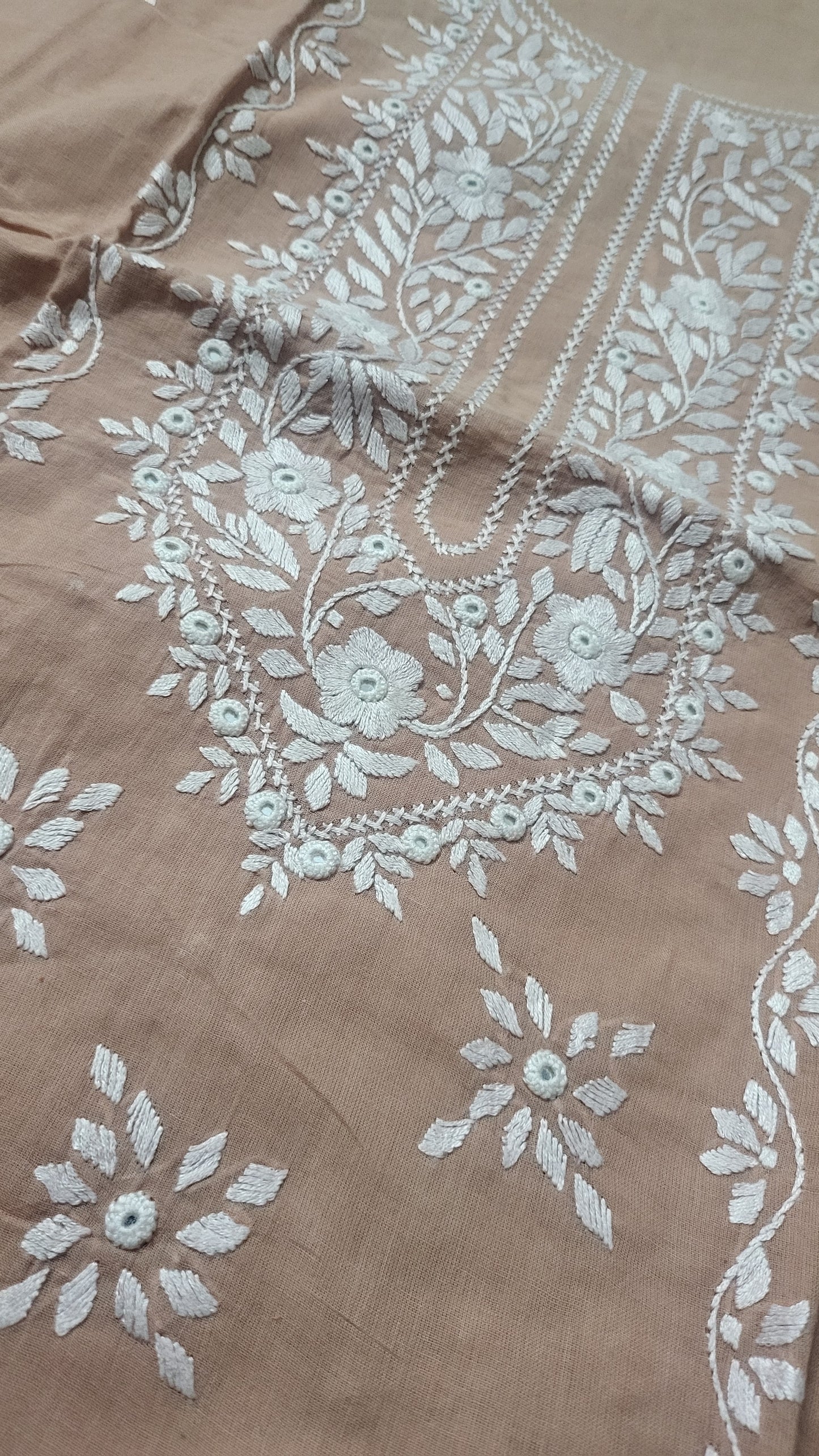 Hand embroidered: lawn shirt