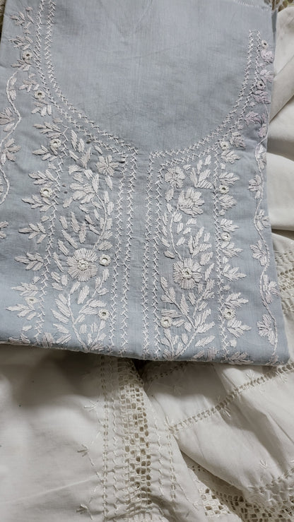 Hand embroidered: lawn shirt