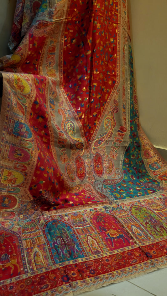 Silk kaani : shawl