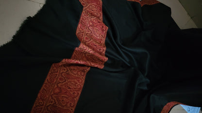 Kaani border shawl : woolen pashmina