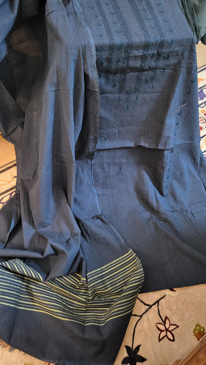 Khaddar suit : Hand embroidered