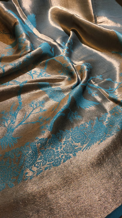 Moonlight kaani : Reversible shawl