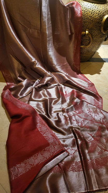 Moonlight kaani : Reversible shawl