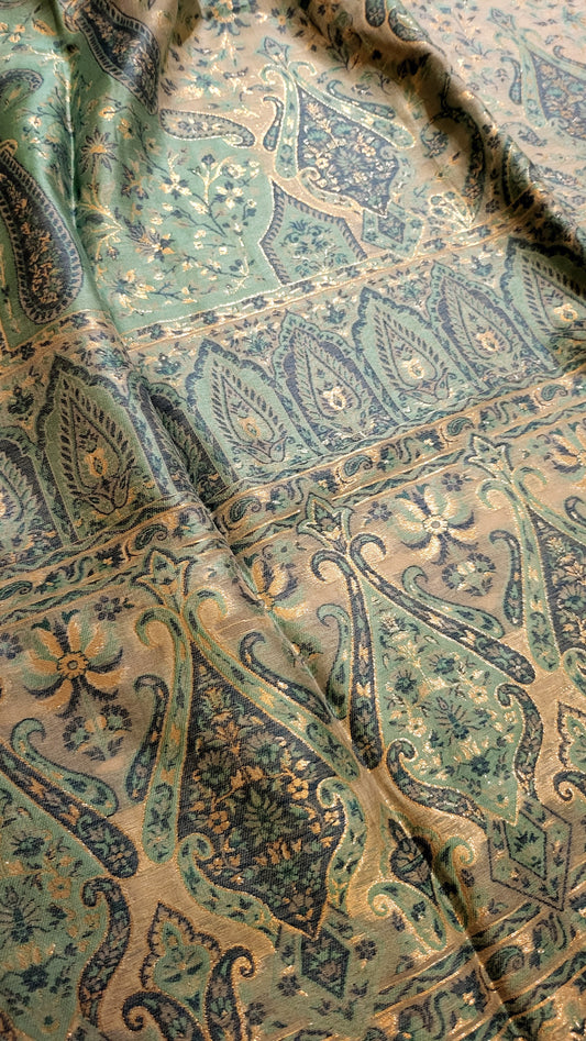 Sea green : silk shawl