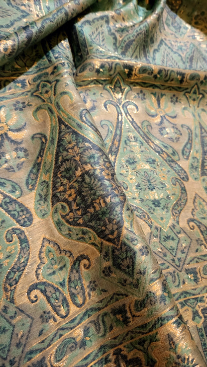 Sea green : silk shawl