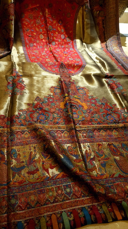 Red floral : Moonlight kaani shawl