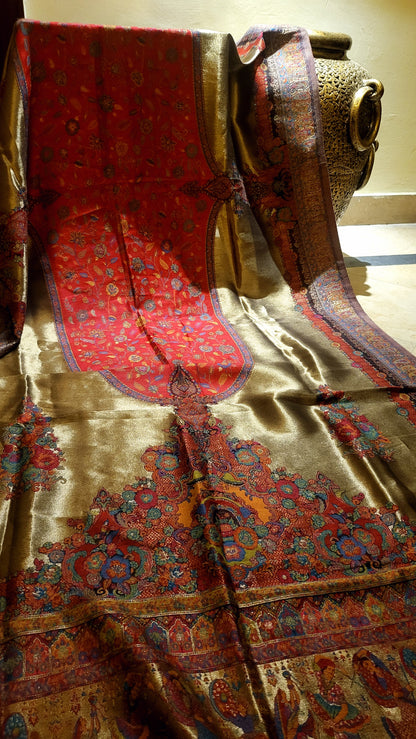 Red floral : Moonlight kaani shawl