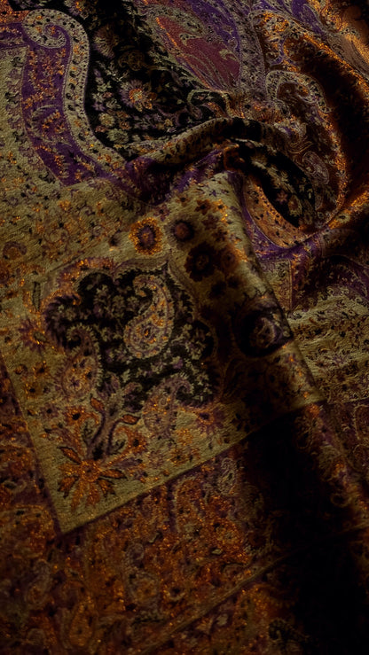 Purple beauty : Reversible kaani shawl