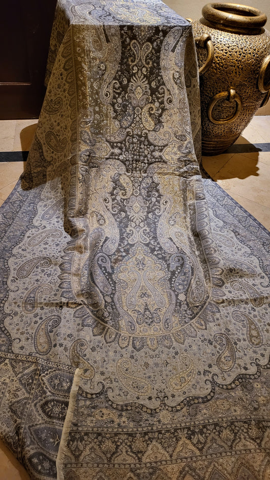 Grey and gold : Reversible kaani