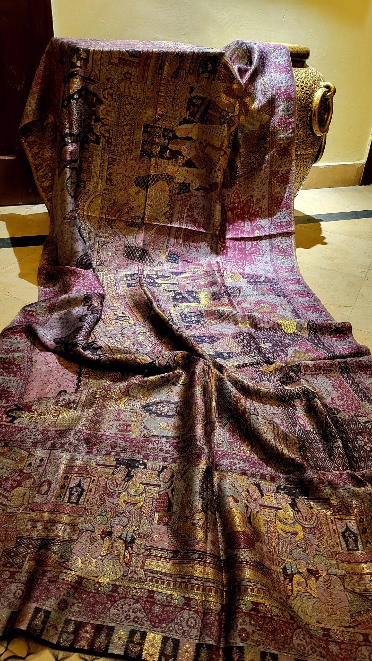 Darbari silk kanni : shawl