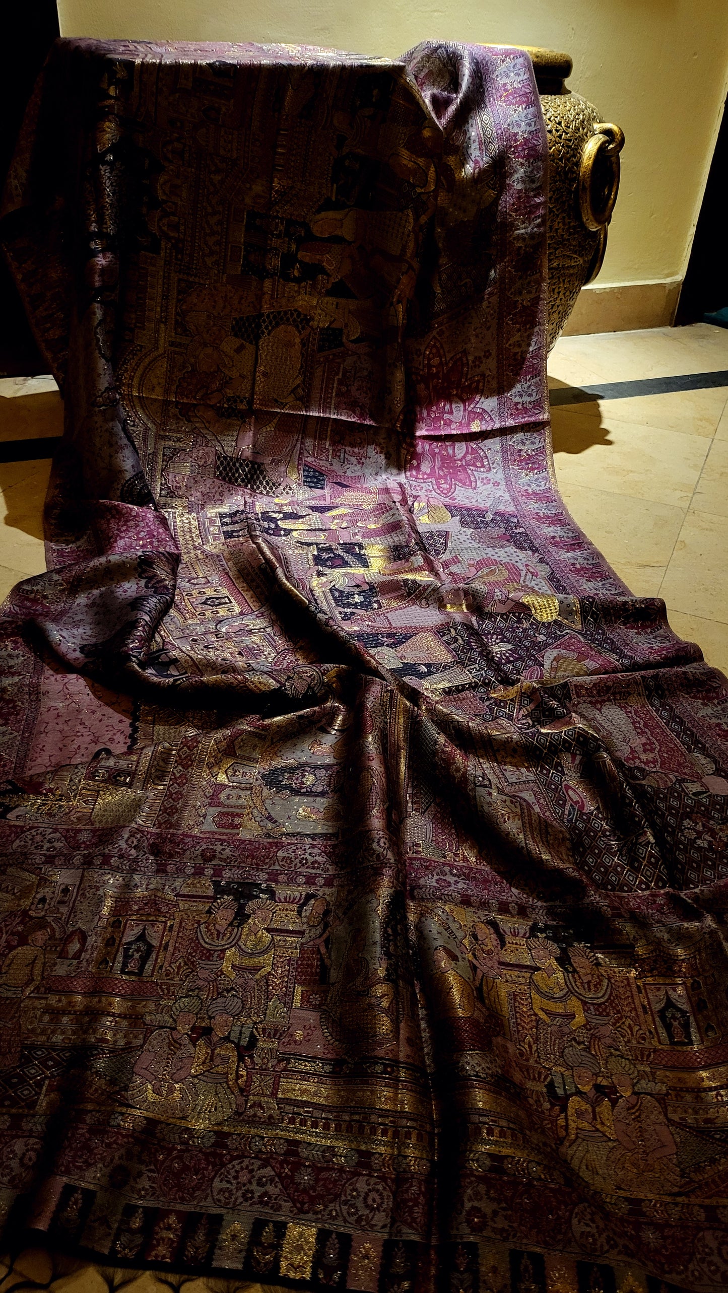 Darbari silk kanni : shawl