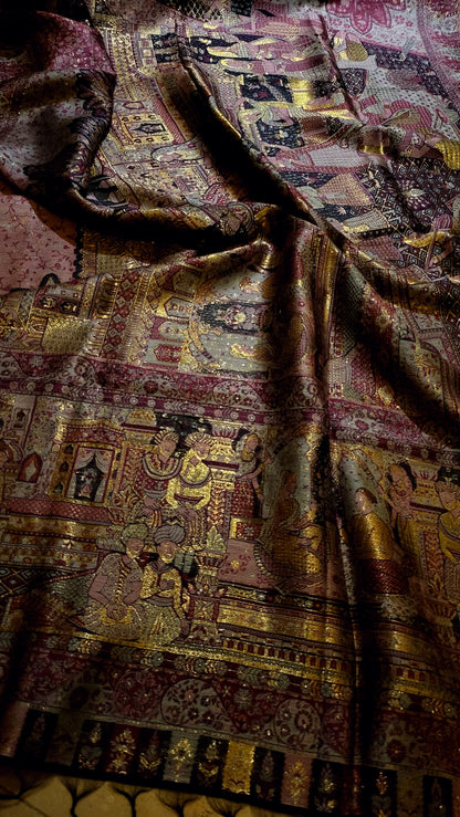 Darbari silk kanni : shawl