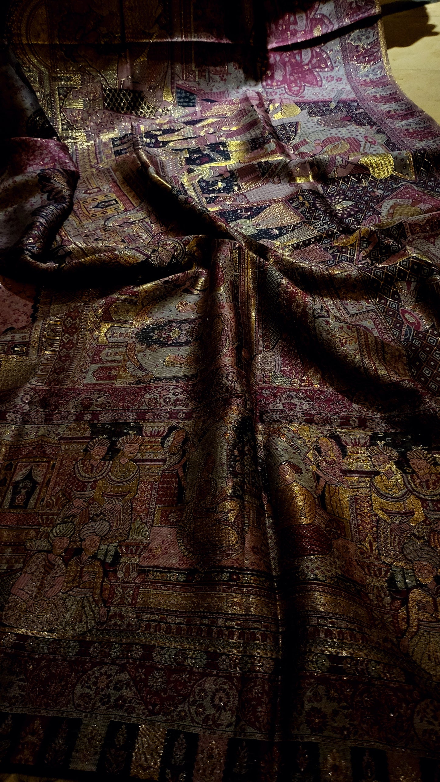 Darbari silk kanni : shawl