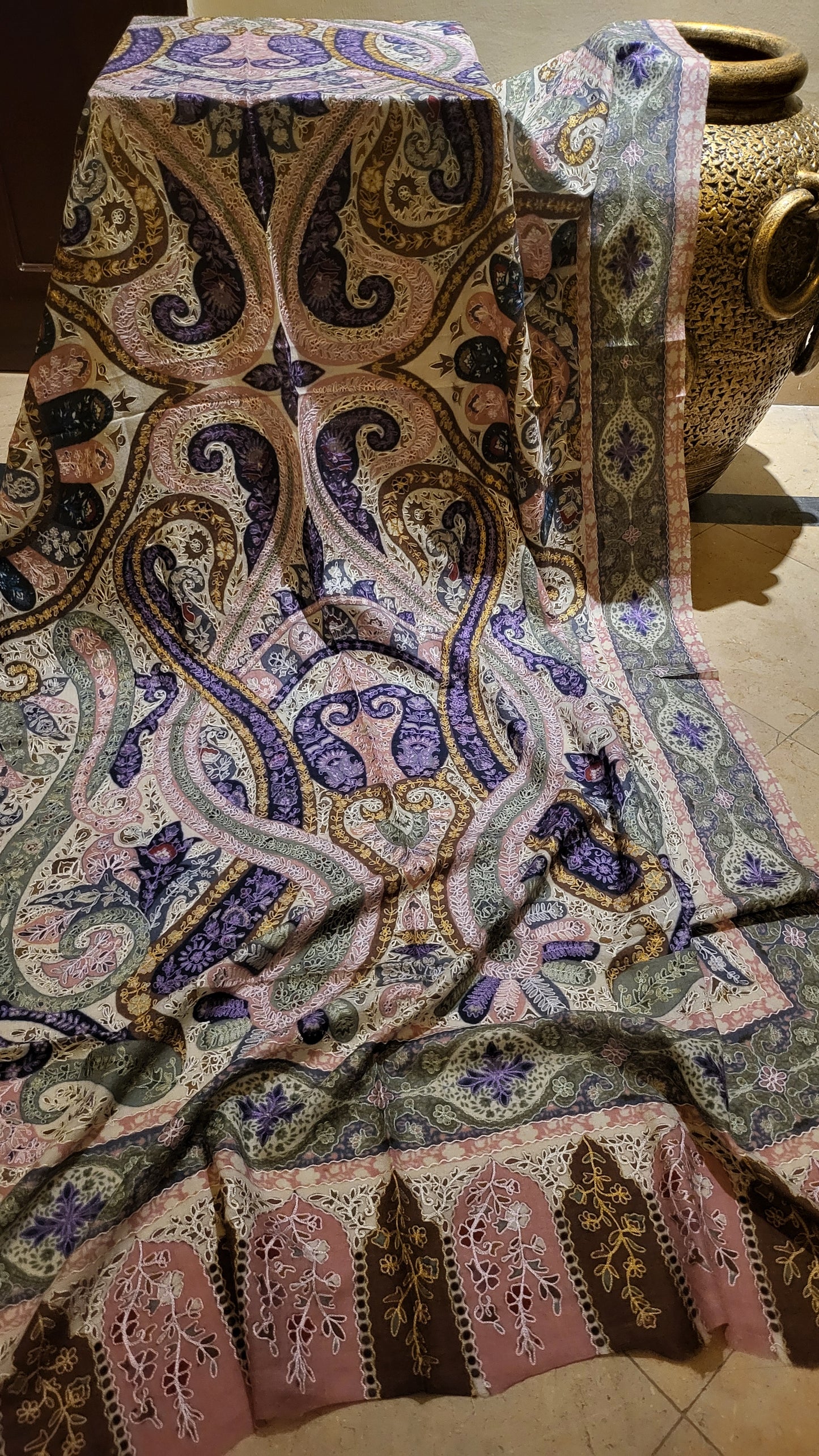 Pastel dream : Reelkaar kalamkari shawl