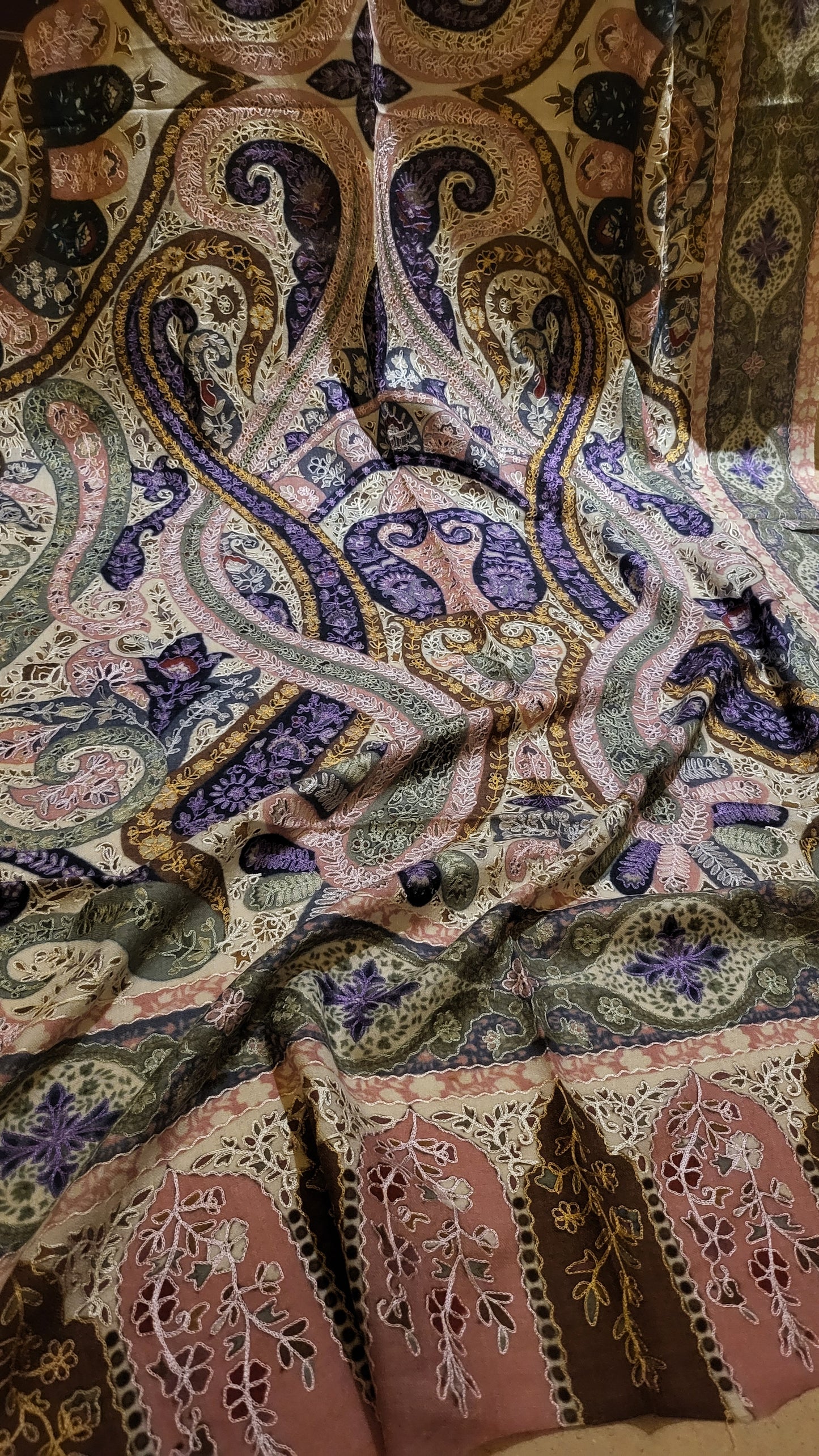 Pastel dream : Reelkaar kalamkari shawl