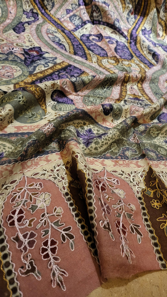 Pastel dream : Reelkaar kalamkari shawl