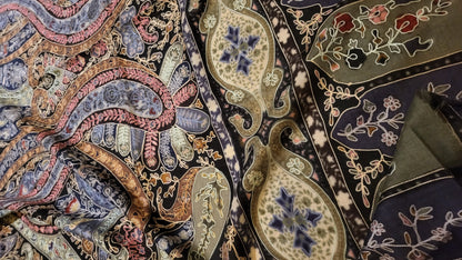 Purple maze : Reelkaar kalamkari shawl