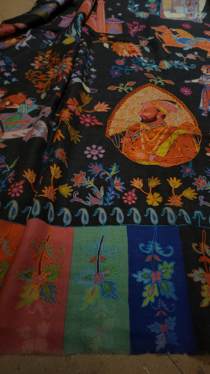 Raja rani : Reelkaar kalamkari shawl