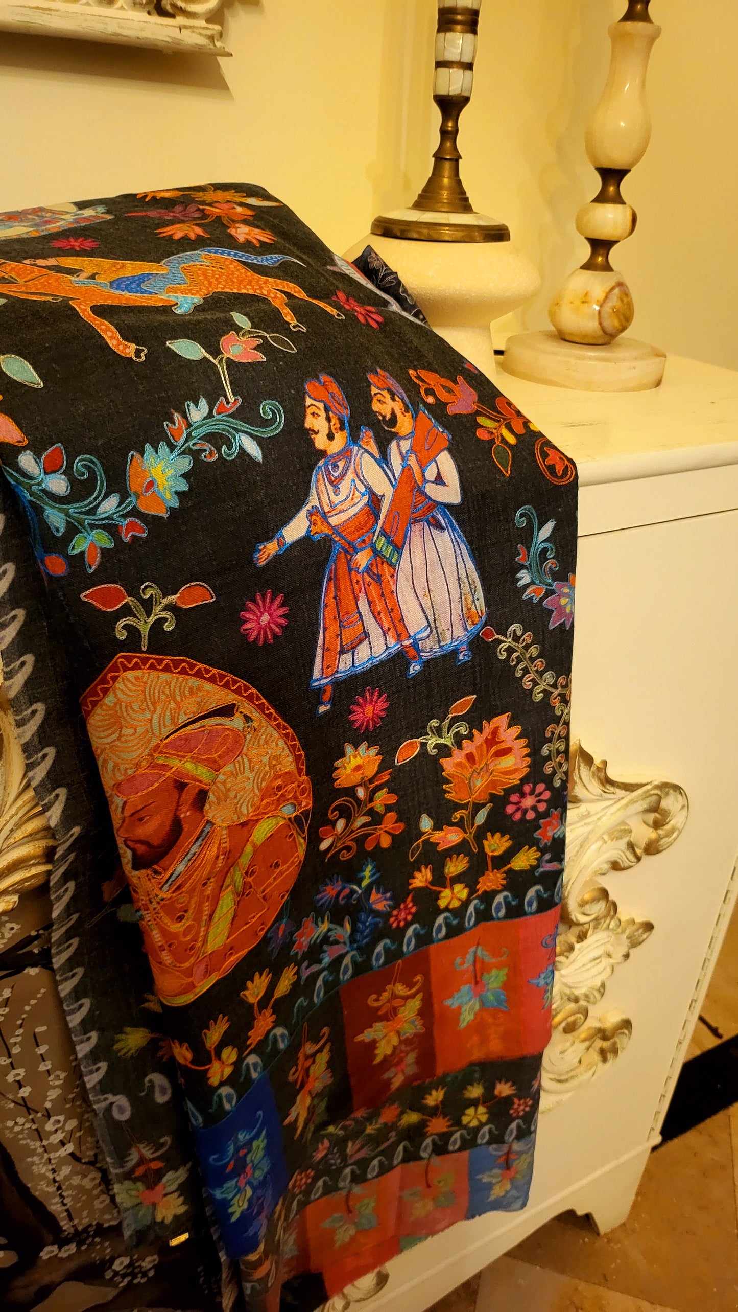 Raja rani : Reelkaar kalamkari shawl