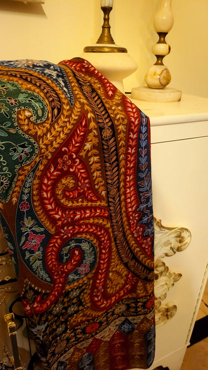 Bold and beautiful : Reelkaar kalamkari shawl