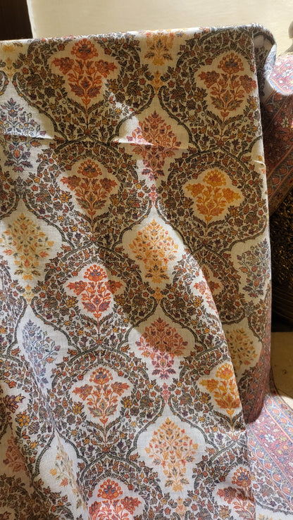 Neutral affair : pashmina kaani shawl