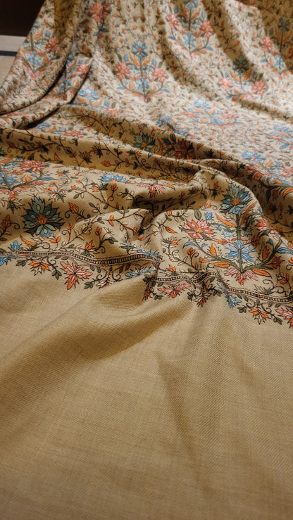 Jama shawl : Embroidered pashmina