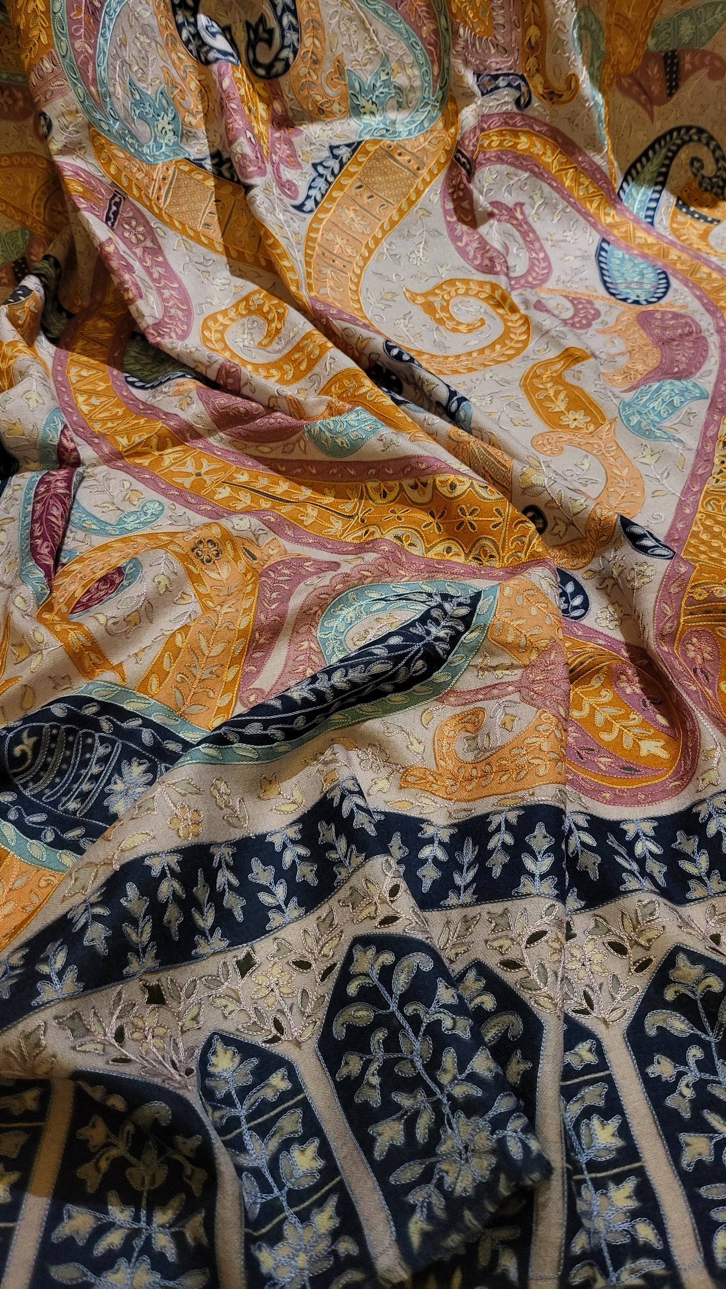 Reelkaar kalamkari : shawl