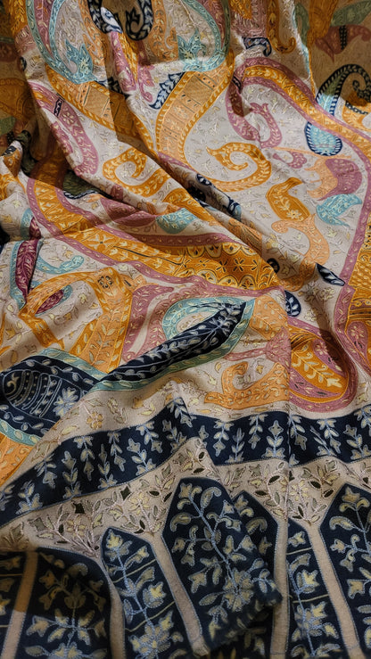 Reelkaar kalamkari : shawl