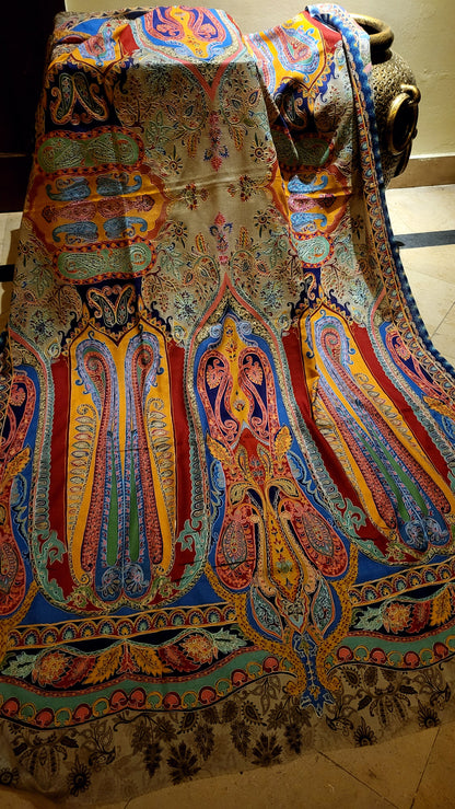 Reelkaar kalamkari : shawl
