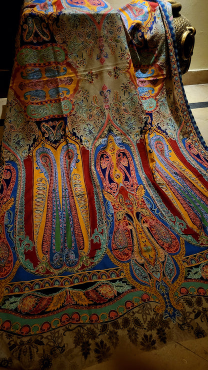 Reelkaar kalamkari : shawl