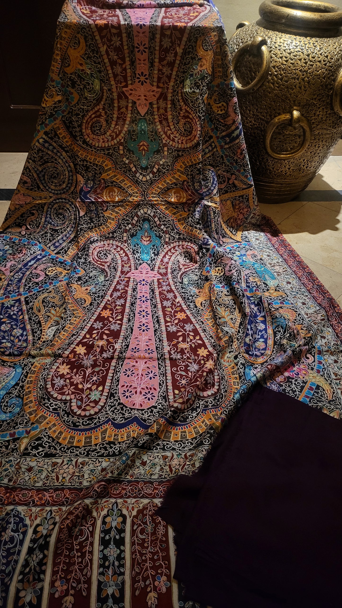 Reelkaar kalamkari : shawl