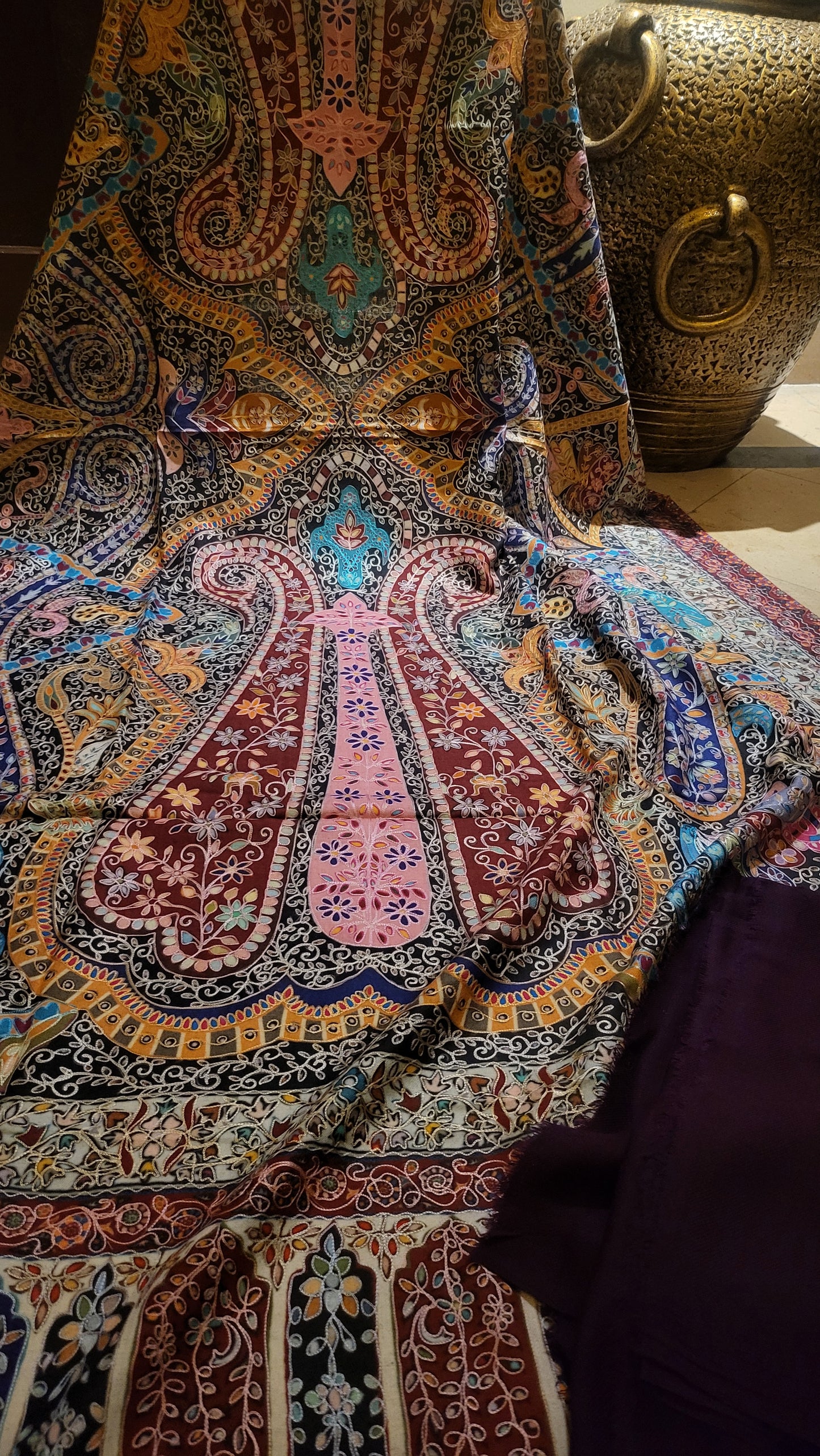 Reelkaar kalamkari : shawl