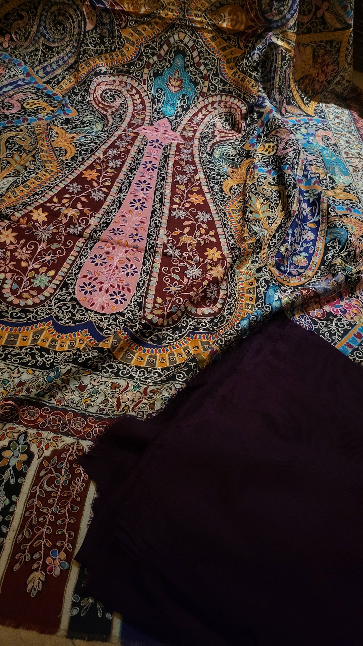 Reelkaar kalamkari : shawl