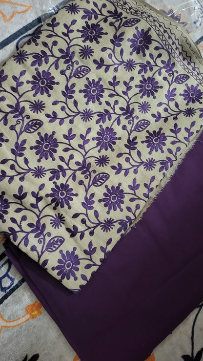 Embroidered shawl : suit