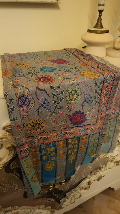 Grey garden : Mini reelkaar shawl