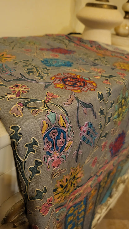 Grey garden : Mini reelkaar shawl