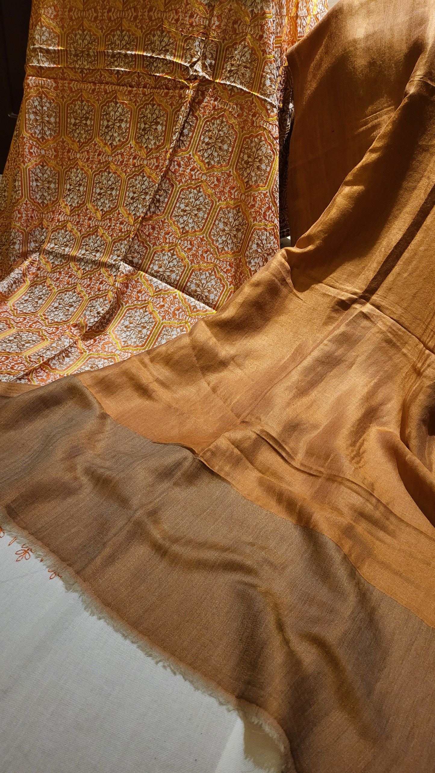 Combo deal : Embroidered shawl suit