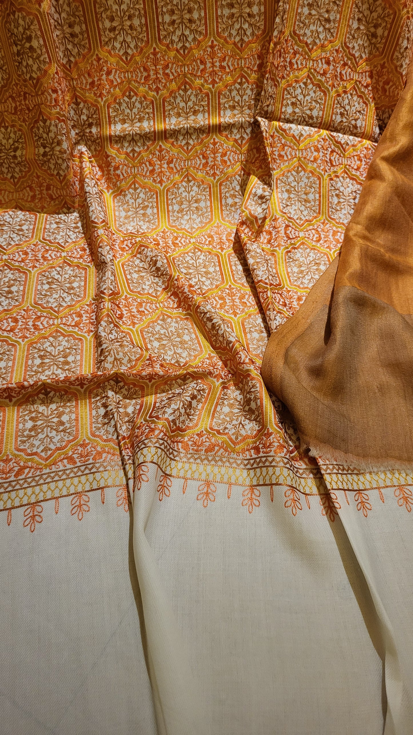Combo deal : Embroidered shawl suit