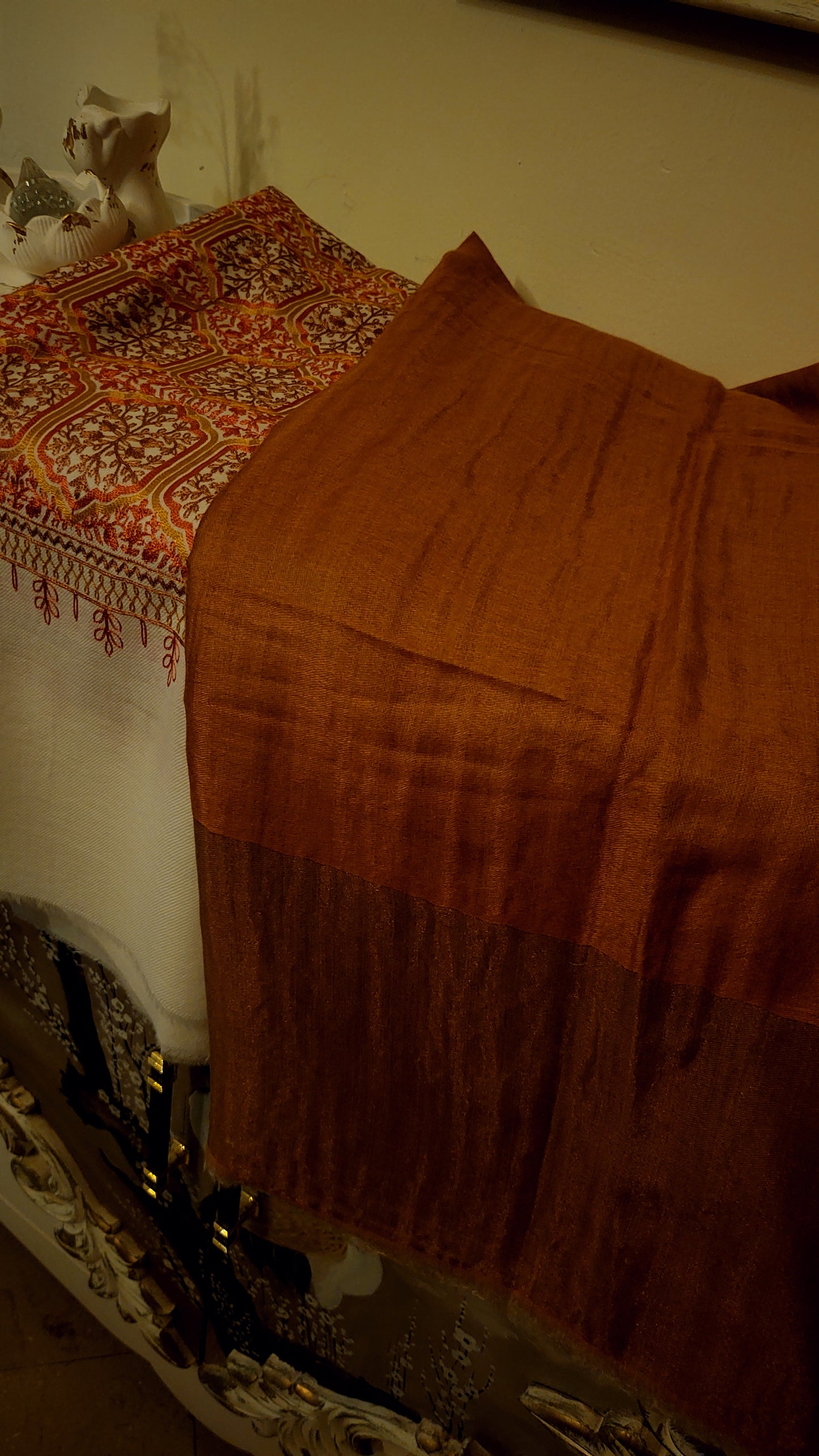 Combo deal : Embroidered shawl suit
