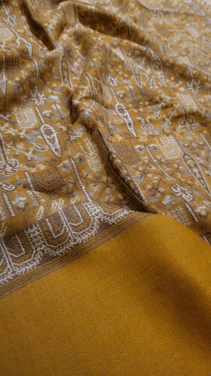Mustard beauty : Toosh mini shawl