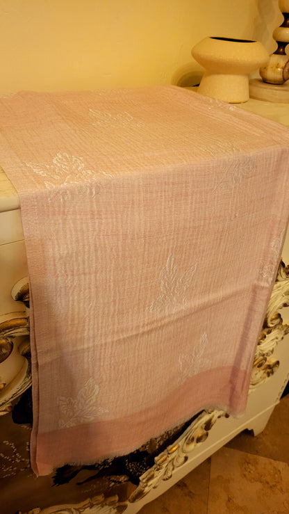 Baby Pink : Mini shawl kaani